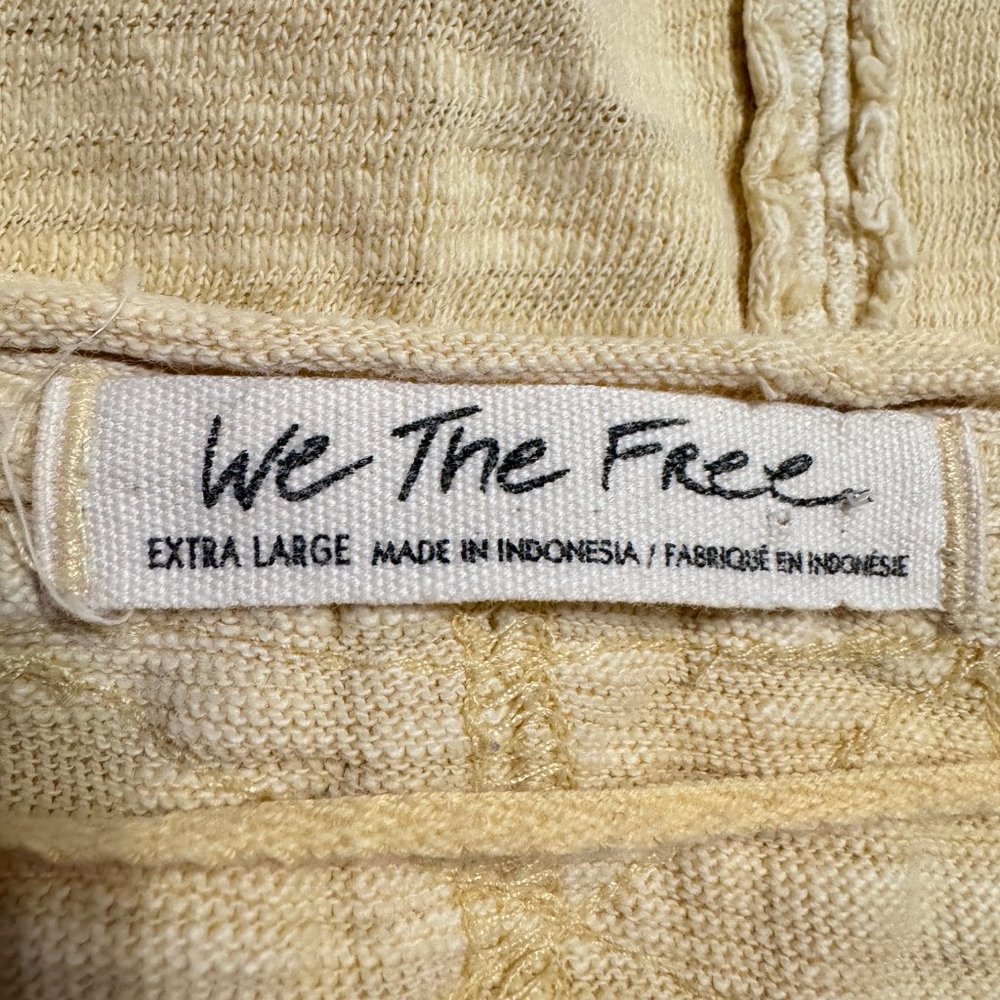 Free People Yellow Distressed Sweatshirt - Picture 4 of 8